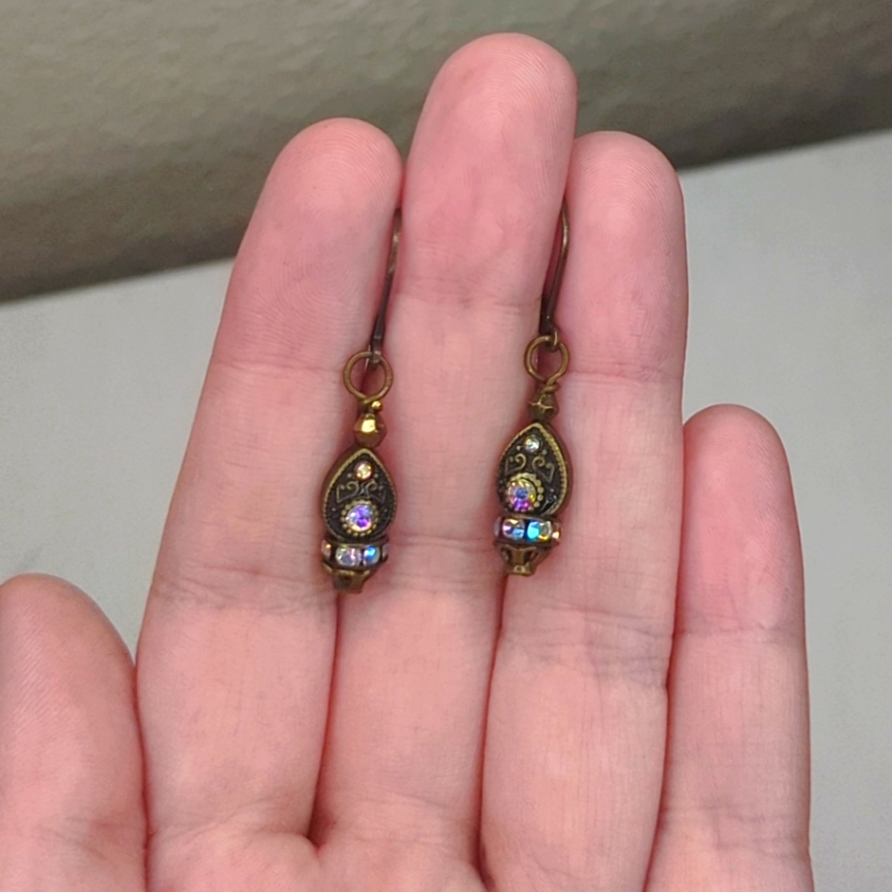 Sparkly Bronze Earrings